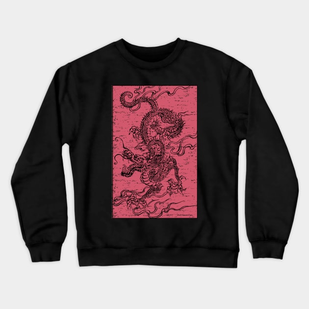 Vintage Japanese Asian Dragon Aesthetic Crewneck Sweatshirt by ebayson74@gmail.com